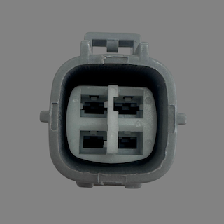 4 pin Sumitomo style male connector for Toyota 1JZ and 2JZ AC compressor, detail view 2